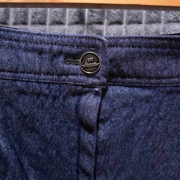 VTG Bespoke Feraud Wool Pants 29x29 Navy Blue High Rise Dressy Korshak W Germany - Picture 7 of 15